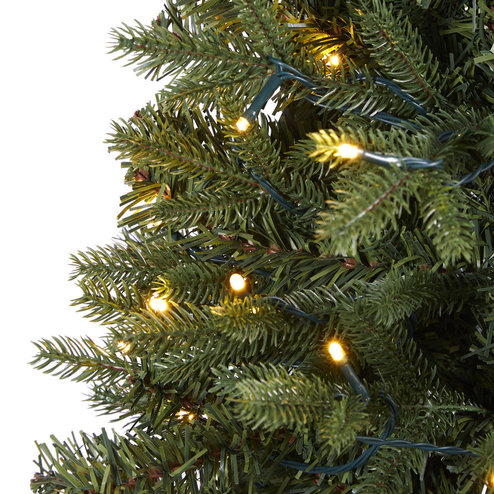 5' Vermont Fir Artificial Christmas Tree With 150 Clear LED Lights
