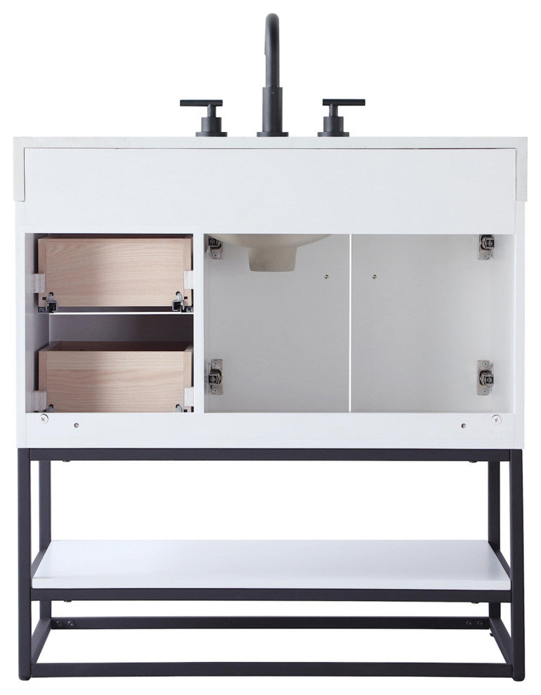 Elegant Lighting VF29232 Caroline 32" - Mocha Brown