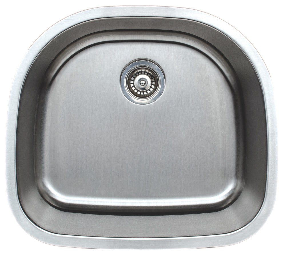 Wells Sinkware 16G D-shaped Bowl Sink