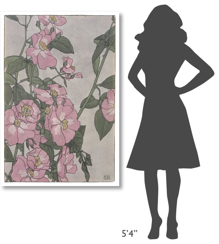 "Prairie Rose" Digital Paper Print by Hannah Borger Overbeck, 34"x50"