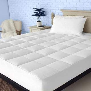 Down Alternative Organic Cotton Shell Mattress Pad, Queen(60"x80")