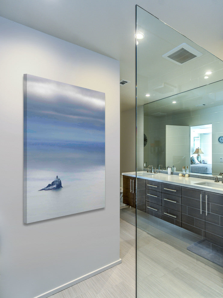 "Tillamook Rock Lighthouse" Painting Print on Canvas