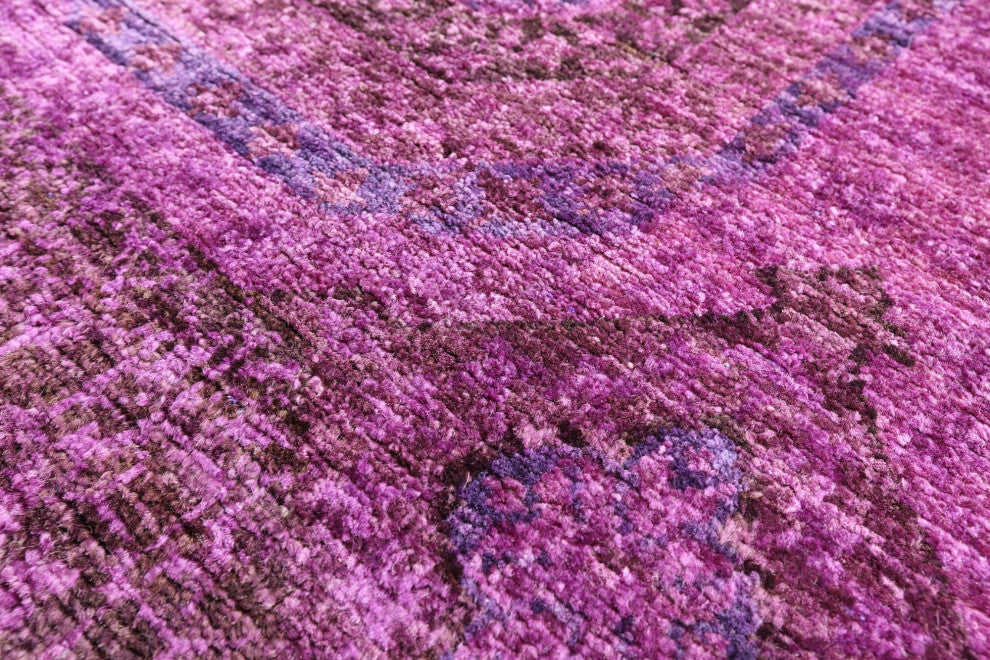 7' 10" X 9' 9" Hand-Knotted Full Pile Overdyed Mamluk Rug - Q12732