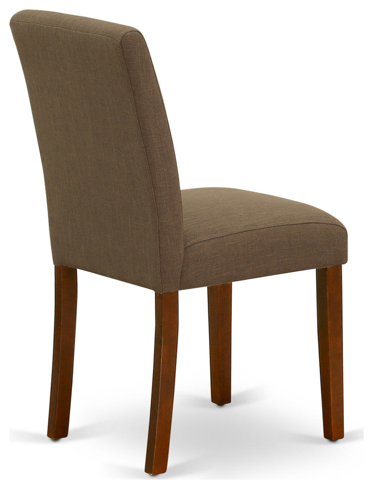 5 Pc Dining Set, Mahogany Breakfast Table, 4 Coffee Chairs