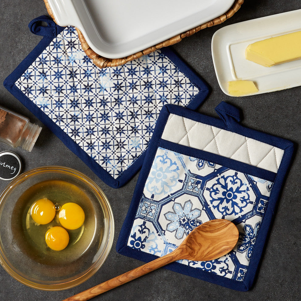 Lisbon Print Potholder Set of 2