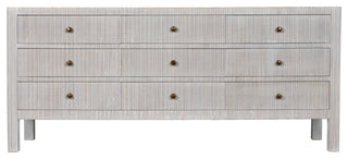 Conrad 9 Drawer Dresser, White Wash