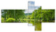 Beautiful Summer with Green Grass, Landscape Canvas Art, 60"x32", 5 panels