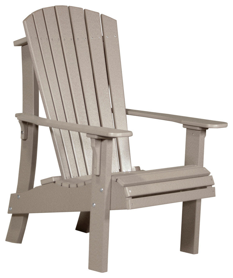 Poly Royal Adirondack Chair, Weatherwood