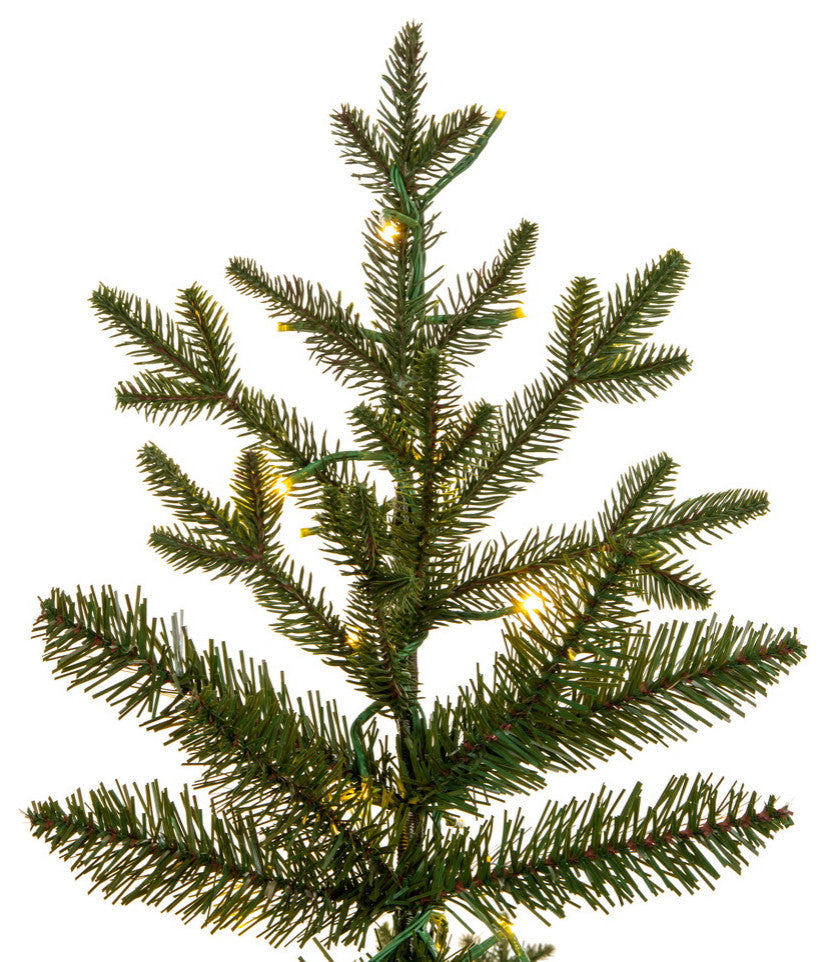 Vickerman Kamas Fraiser Fir Artificial Color Changing Christmas Tree, Warm White or Multi-Colored, 9'x57"