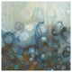 "Blue and Bronze Dots VII" Digital Paper Print by Danhui Nai, 38"x38"
