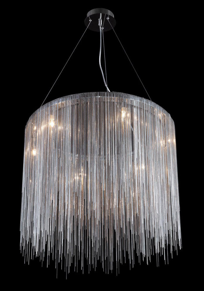Fountain Ave 1 Light Chandelier, Chrome