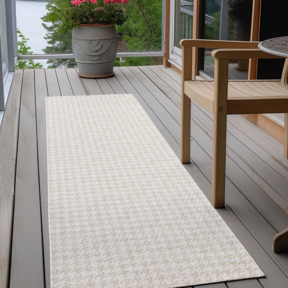 Indoor/Outdoor Hinton HN1 Linen Machine Washable 2'3" x 7'6" Rug