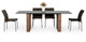 Modrest Maggie Modern Black and Brown Dining Chair, Set of 2
