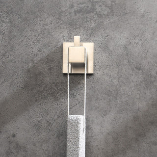 Cube Bathroom Towel & Robe Hook 3 Count, Brushed Nickel