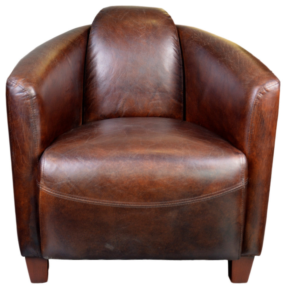 Retro Salzburg Club Chair Brown - Brown