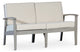 DTY Outdoor Living Longs Peak Eucalyptus Loveseat w/ Cushion, Driftwood Gray, Sa