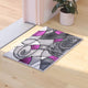 Jubilee Collection Modern Abstract Pattern Area Rug, Purple, 2' X 3'