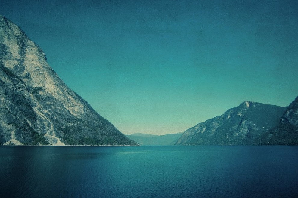 "Mountain Blues" Print on Wrapped Canvas by Ingrid Beddoes