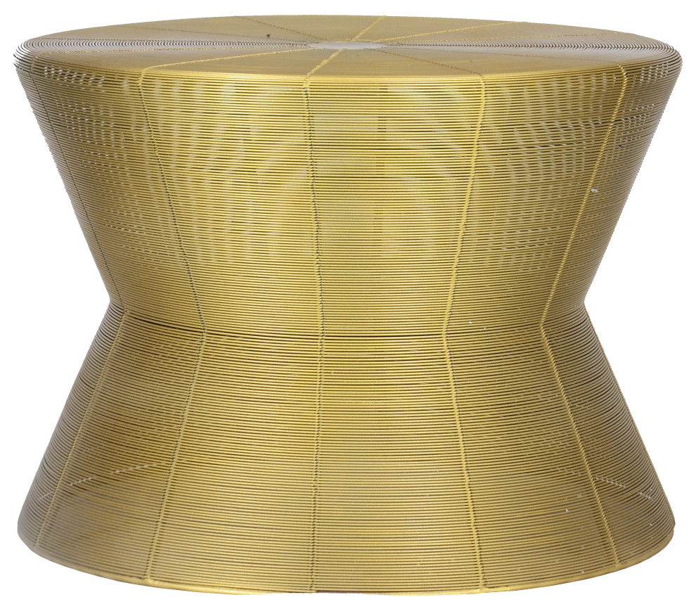 Wire golden Stool Side Table