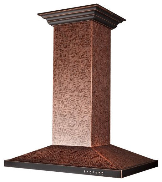 ZLINE 30" Designer Series Hand Hammered Copper Island Mount Range Hood
