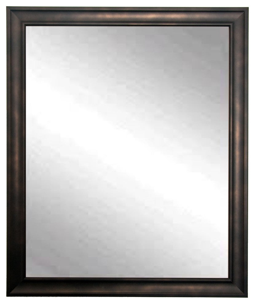 Clouded Bronze Framed Vanity Wall Mirror 30''x 34''