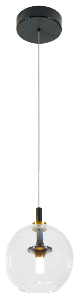 Portofino 7" ETL Certified Integrated LED Pendant, Antique Brass