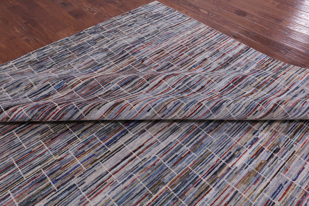 9' 11" X 14' 3" Moroccan Handmade Wool Rug Q8592