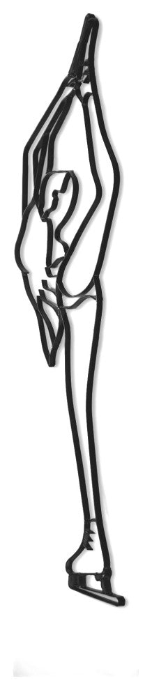 Metal Figure Skating Wall decor and Sculpture