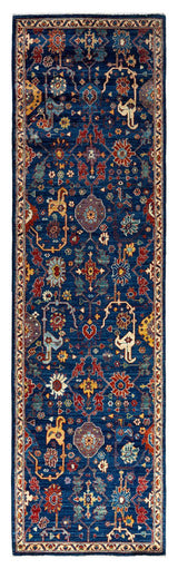 Serapi One-of-a-Kind Hand-Knotted Runner Rug Navy, 2' 8" x 9' 9"