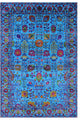 Persian Hand Knotted Wool & Silk Rug 6' 2" X 9' 2" - Q15792