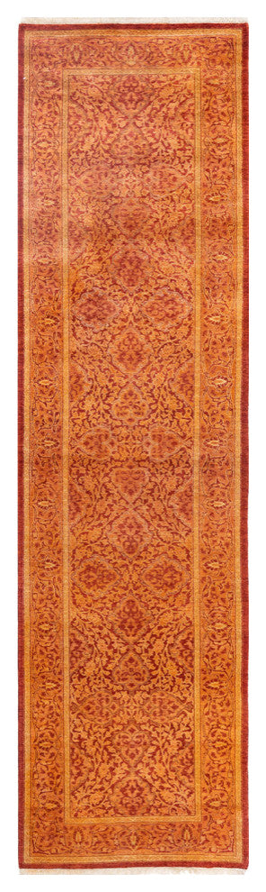 Mogul, One-of-a-Kind Hand-Knotted Area Rug Orange, 2'7"x9'9"
