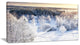 Beautiful Winter Panorama, Large Landscape Canvas Art Print, 32"x16"