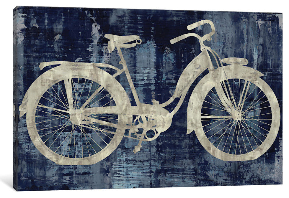 "Vintage Ride In Blue" by Amanda Wade, Canvas Print, 40"x26"