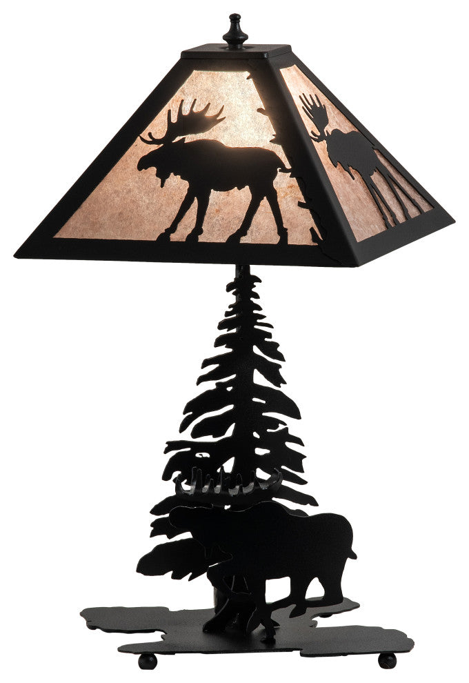 21 High Lone Moose Table Lamp