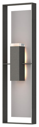 Shadow Box Extra Tall Sconce, Coastal Natural Iron/Coastal Burnished Steel