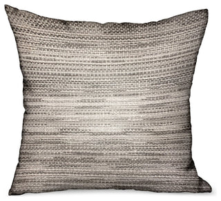 Plutus Silver Lake Weave Silver Solid Outdoor/Indoor Pillow, 20"x20"