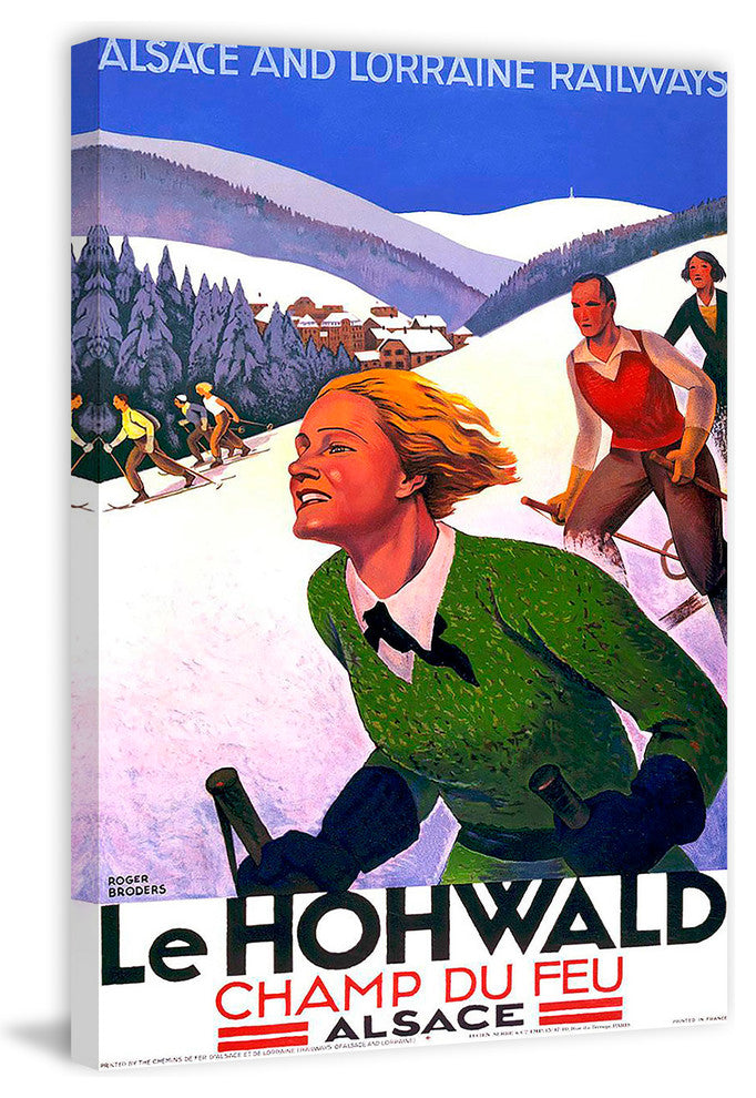 "Le Hohwald" Painting Print on Wrapped Canvas, 30"x45"