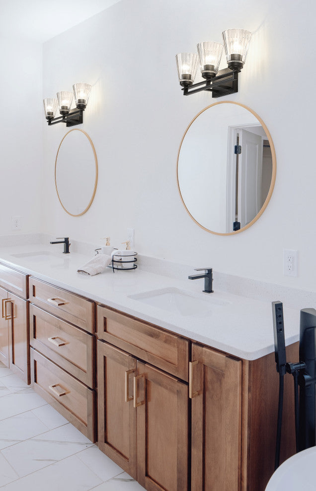 Z-LITE 3-Light Vanity, Matte Black