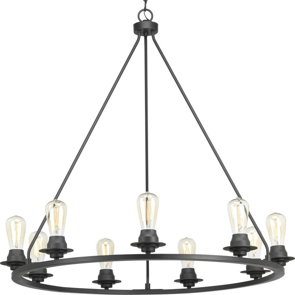 Debut 9-Light Chandelier, Graphite