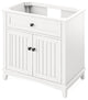 Savino Modern 36" White Single Sink Vanity, Steel Grey Cultured Marble Vanity To