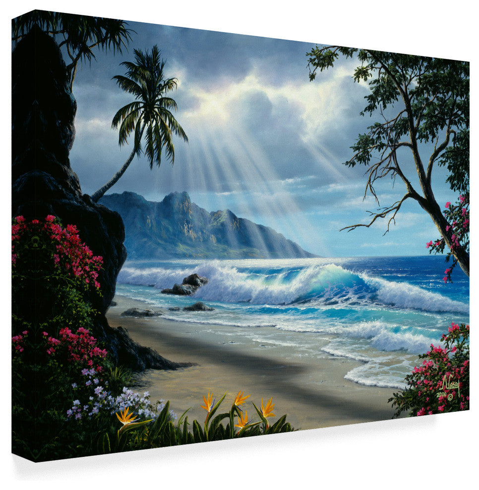 "Waves Under Clouds 2" by Anthony Casay, Canvas Art, 24"x18"