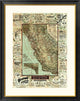 "Map of California Roads for Cyclers, 1896"  by George W. Blum, 32x40"