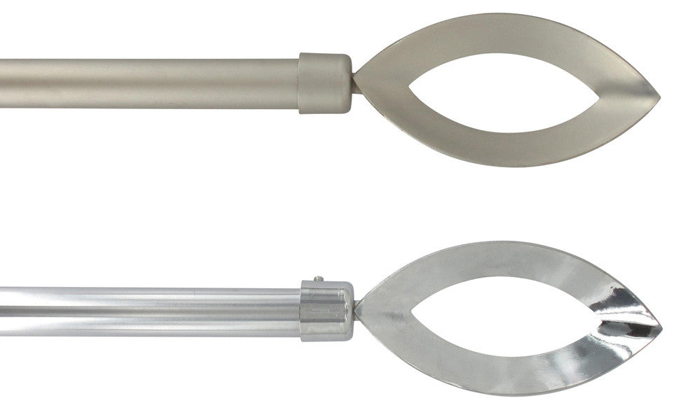Extendable Curtain Rod Set 53 to 82 L -Diam