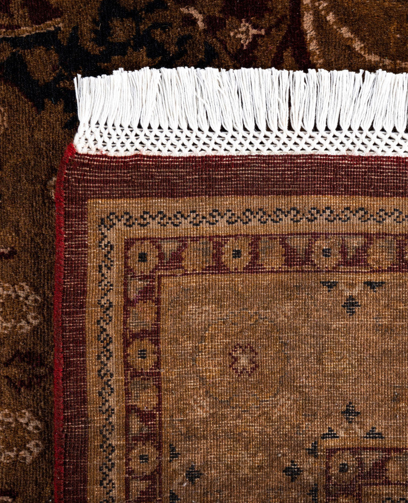 Overdyed One-of-a-Kind Hand-Knotted Area Rug Brown, 4' 5" x 7' 4"