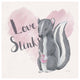 "My Furry Valentine II Sq" Digital Paper Print by Elyse DeNeige, 20"x20"