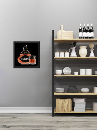 "Cognac Me II" Framed Painting Print, 32"x32"