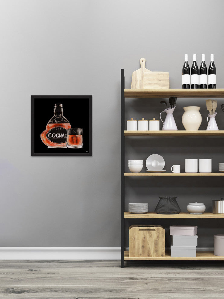 "Cognac Me II" Framed Painting Print, 32"x32"