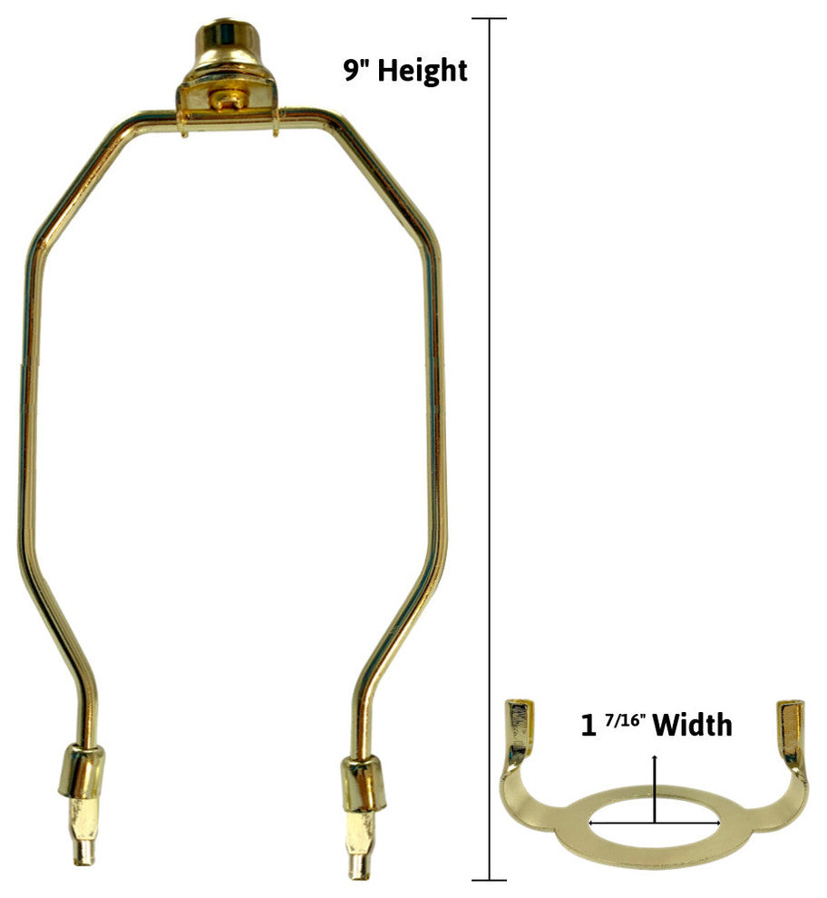 SLIP UNO Adapter Converts most 12" high Lamp  Shades to fit on SLIP UNO Lamp Bas