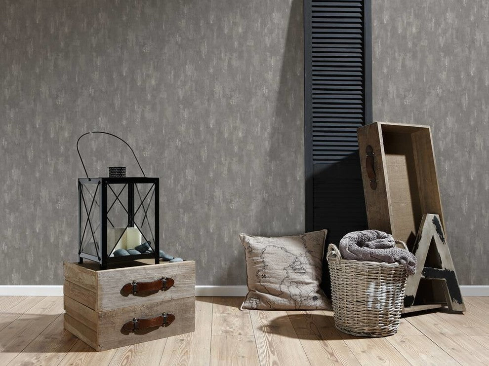 DecoWorld 2, Natural  Beige, Gray Wallpaper Roll, Modern Wall Decor Accent