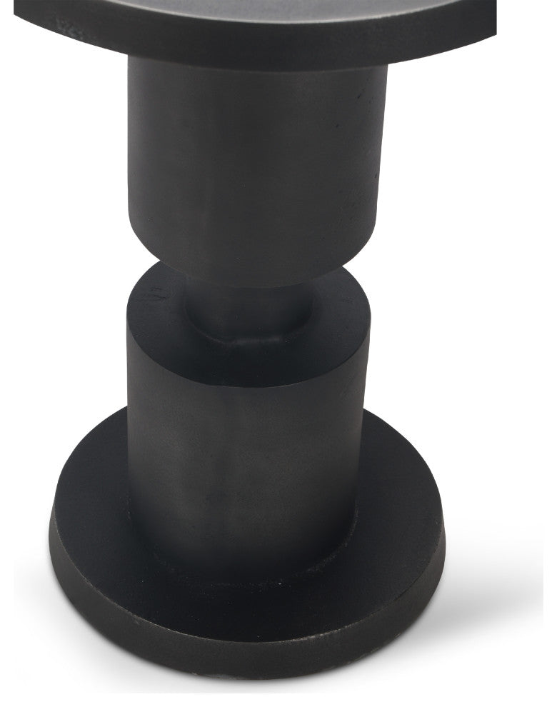 Elements Liam End Table Antique Zinc